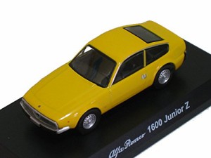 京商 1/64 アルファロメオ ミニカーコレクション3 1600 ジュニア Z 黄色(中古品)