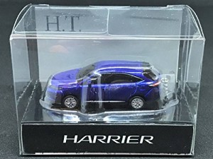 トヨタ 新型ハリアー LEDストラップ ミニカー キーホルダー ダークブルーマ(中古品)