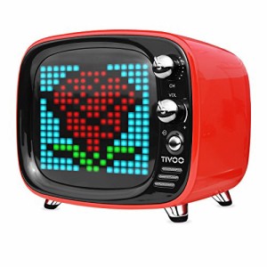 Divoom TIVOO レトロTV型モニター搭載 Bluetoothスピーカー [ レッド ](中古)