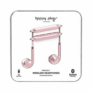 HAPPY PLUGS ワイヤレスイヤホンWIRELESS 2 連続再生6時間/通話対応 ピンク(未使用 未開封の中古品)