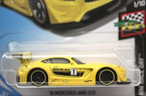 ホットウィール 2019 #074 '16 メルセデス-AMG GT3 Bright Yellow(中古品)