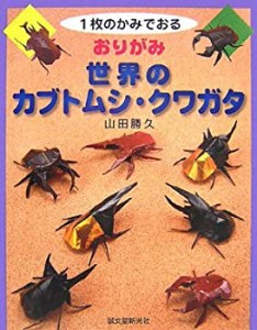 1枚のかみでおる おりがみ 世界のカブトムシ・クワガタ(中古品)