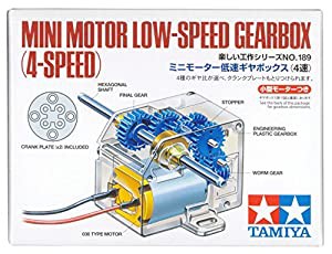 タミヤ 楽しい工作シリーズ No.189 ミニモーター低速ギヤボックス 4速 7018(未使用 未開封の中古品)