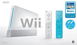 Wii本体 (シロ) Wiiリモコンプラス2個、Wiiスポーツリゾート同梱【メーカー(中古品)