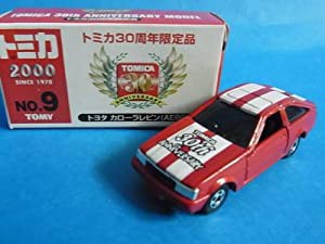 トミカ ミニカー 赤箱 30周年限定品No.9 トヨタ カローラ レビン(AE86)(中古品)