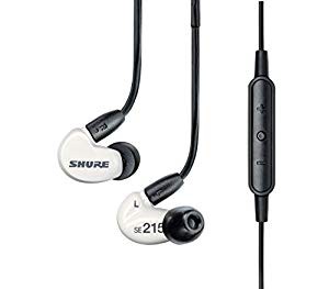 SHURE イヤホン SEシリーズ SE215m+ カナル型 高遮音性 リモート+マイク付 (未使用 未開封の中古品)