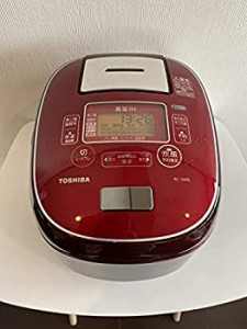 東芝 真空IHジャー炊飯器（5.5合炊き） ディープレッドTOSHIBA 鍛造かまど (中古品)