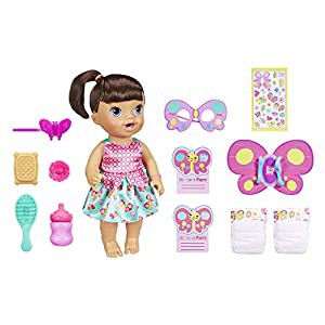 Baby Alive Butterfly Party Doll Brunette(未使用 未開封の中古品)