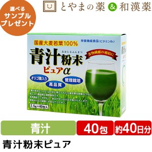 広貫堂 青汁粉末 ピュア 40包 | 青汁 国産 大麦若葉 100% オリゴ糖 食物繊維 おいしい 抹茶風味 あおじる 国産 飲みやすい 粉末 大麦若葉