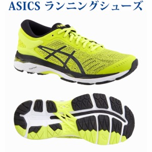 【返品・交換不可】アシックス  ゲルカヤノ24 GEL-KAYANO 24 ライムイエロー×ブラック TJG957-8990　アウトレット