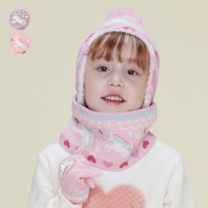 【子供服】 Kids Foret (キッズフォーレ) ユニコーン柄アクリルスヌード・ネックウォーマー SS，S キッズ 女の子  B51809