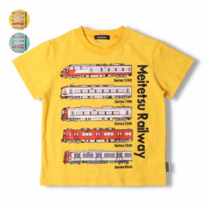 【子供服】 moujonjon (ムージョンジョン) 日本製 名鉄電車プリント半袖Tシャツ 90cm〜130cm F32806