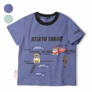 【子供服】moujonjon (ムージョンジョン)【ネット限定】京急電鉄電車路線図半袖Tシャツ 90cm〜130cm F32818