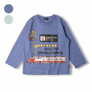 【子供服】 moujonjon (ムージョンジョン) 名鉄電車遮断機プリントＴシャツ 100cm 110cm 120cm 130cm キッズ 男の子  F50805