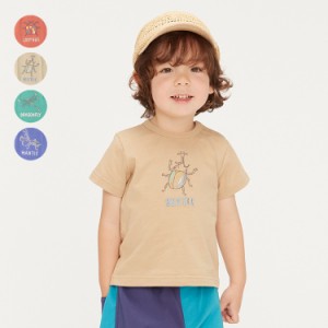 【再値下げ】【23夏セール30%OFF価格】 moujonjon (ムージョンジョン) 昆虫刺繍半袖Ｔシャツ キッズ 男の子 M30832