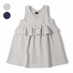 【子供服】 crescent (クレセント) ポンチ無地ジャンパースカート 80cm〜130cm N22300
