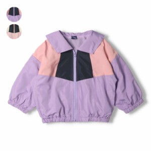 【再値下げ】【23秋冬SALE40%OFF価格】 crescent (クレセント) 配色ジャケット・ウインドブレーカー キッズ 女の子 N60101 CP