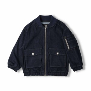 【子供服】 Daddy Oh Daddy (ダディオダディ) ストレッチデニムＭＡ−１ジャケット 90cm 100cm 110cm 120cm 130cm 140cm キッズ 男の子 V