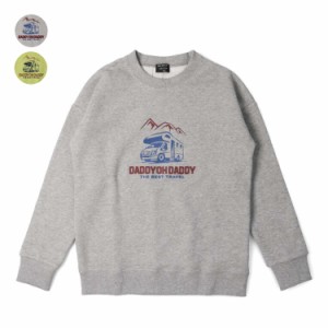 【再値下げ】【23秋冬SALE30%OFF価格】 Daddy Oh Daddy (ダディオダディ) 日本製車サガラ刺繍裏起毛トレーナー キッズ 男の子 V50625