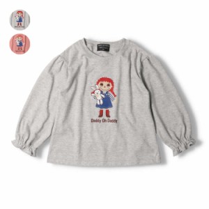 【再値下げ】【23秋冬SALE30%OFF価格】Daddy Oh Daddy (ダディオダディ) 日本製ダディコプリント長袖Ｔシャツ・ロンT キッズ 女の子