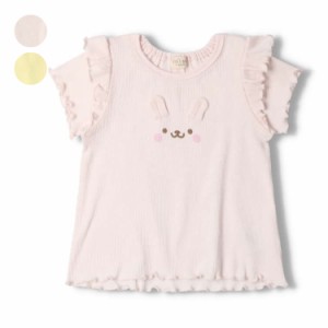 【再値下げ】【23夏セール30%OFF価格】 kid´s zoo (キッズズー) うさぎ半袖Ｔシャツ ベビー 女の子 ギフト 出産祝い W40820