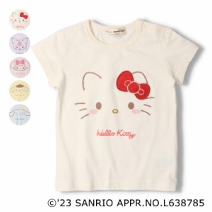 【23夏セール20%OFF価格】【子供服】kid´s zoo×Sanrio Baby サンリオキャラクター半袖Ｔシャツ キッズ 男の子 女の子 W40851