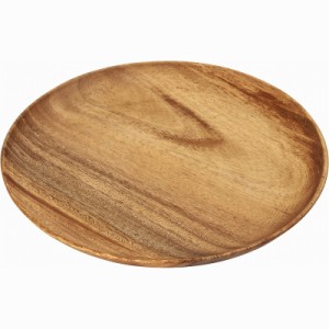 皿 プレート お皿 アカシア 木製 食器 おしゃれ アカシアプレート 割れない 25cm ワンプレート 大皿 木製プレート 丸 ピザ 木皿 子供 平