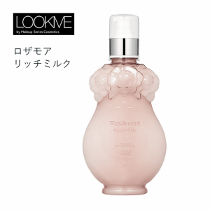 LOOKME ルックミー ロザモア リッチミルク 220ｍl 化粧品 スキンケア 乳液 弱酸性 保湿 うるおい  ポンプ式