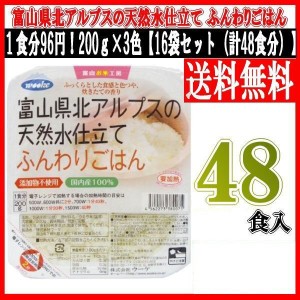 レトルトご飯 送料無料 ごはん 電子レンジ 簡単 ご飯 レトルト食品 200g×3食入×16袋セット 計48食分 レトルト米 インスタントご飯