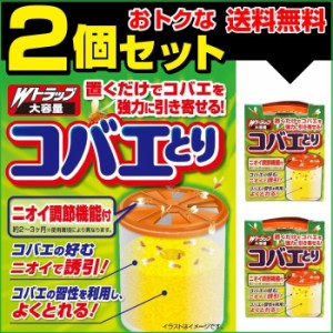 コバエとり 室内 置くだけ 2個セット 大容量 トラップ 日本製