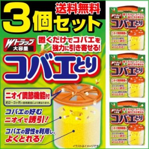 コバエとり 室内 置くだけ 3個セット 大容量 トラップ 日本製