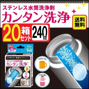 洗浄剤 ステンレス 水筒 12錠 20箱セット 送料無料