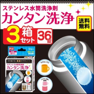 洗浄剤 ステンレス 水筒 12錠 3箱セット 送料無料