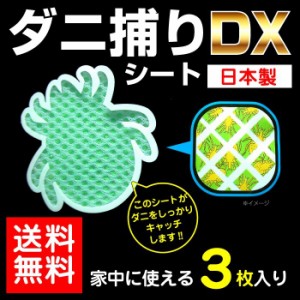 ダニ捕りシート 虫よけ ダニ取り マット ダニシート 3枚入 3カ月用 ダニ捕りシートDX 送料無料