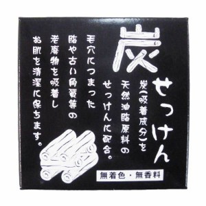 石けん 炭 石鹸 100g 地の塩社