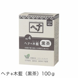 naiad henna ナイアード ヘナ＋木藍（黒茶系）100g