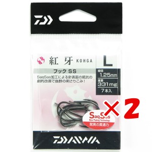 【 まとめ買い ×2個セット 】 「 ダイワ DAIWA 紅牙フックSS L 」