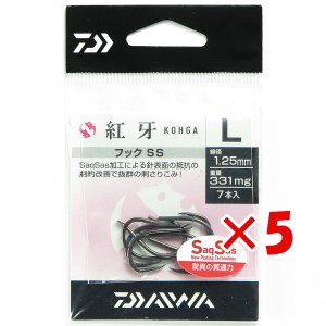 【 まとめ買い ×5個セット 】 「 ダイワ DAIWA 紅牙フックSS L 」