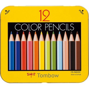 「 トンボ鉛筆 色鉛筆 ミニ色鉛筆NQ削付 12色 BCA151 」