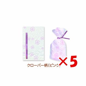 【 まとめ買い ×5個セット 】 「 クローズピン クリアパック クリアパック（マチ有）SSSクローバー柄（ピンク） WP21033 」