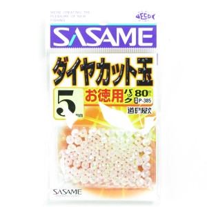 「 ささめ針 SASAME P-385 道具屋徳用ダイヤカットクリスタル 5号 」