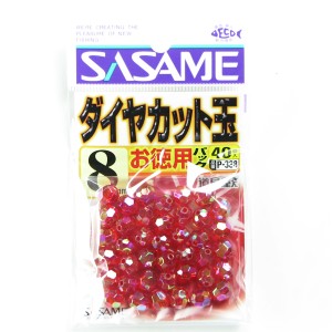 「 ささめ針 SASAME P-388 道具屋 徳用ダイヤカットレッド 8 」