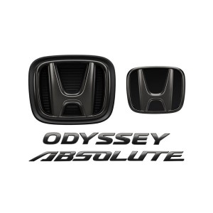 HONDA ホンダ純正 08F20-T6A-000E(08F20T6A000E) ODYSSEY ブラックエンブレム Hマーク2個＋車名エンブレム＋ABSOLUTEロゴ/ブラッククロー