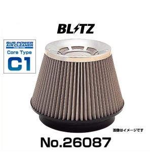 BLITZ ブリッツ レガシィB4 No.26087 サスパワーエアクリーナー レガシィツーリングワゴン用 コアタイプ エアフィルター