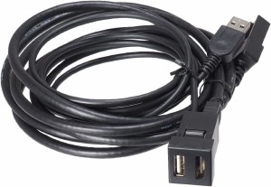 Beat-Sonic ビートソニック USB16 USB/HDMI延長ケーブル  ホールサイズ23x23 トヨタ/ダイハツ車用 スペアスイッチホールがUSB/HDMI入力端