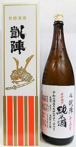 日本酒　悦　凱陣　純米無ろ過生原酒　オオセト　カートン箱入り【丸尾本店】