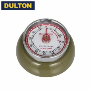 DULTON ダルトン キッチンタイマー ウィズ マグネット オリーブ OLIVE DRAB 100-189OV カラーキッチンタイマー コンパクト アナログ 