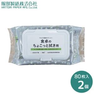 アルカリ電解水お掃除シート蓋付き 2個組 NTA-1ウェットシート キッチン テーブル 食卓 リビング ふた付き 日本製 