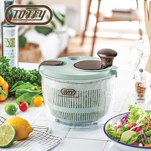 Toffy サラダスピナー K-HC8 野菜 サラダ 水切り器 野菜水切り器 ボウル ザル