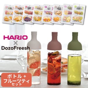 フィルターインボトル × フルーツティー 選べるセット 紅茶 DozoFreesh ドライフルーツ アイス ホット 水出し カロリーゼロ ボトル 